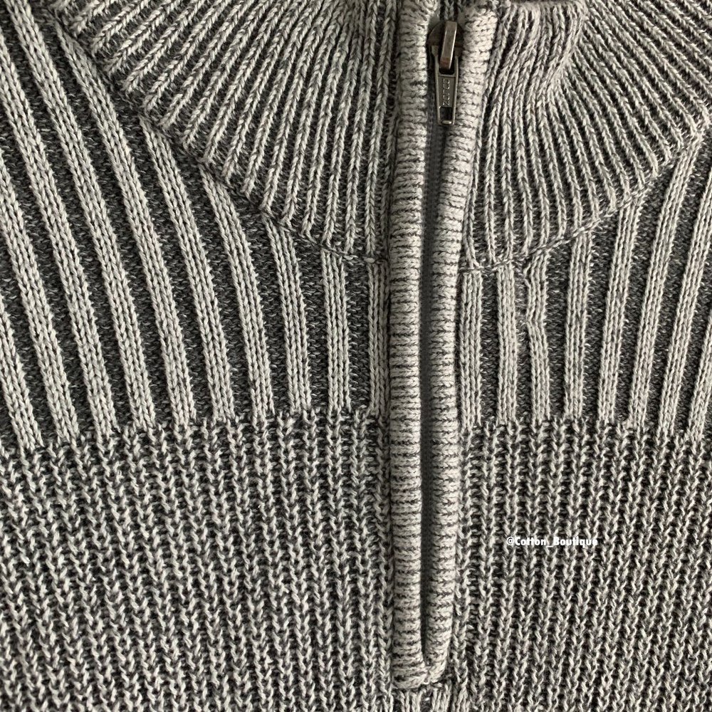 Men's 1/4 Zipper Pullover Long Sleeve Sweater (NWT) - Picture 3 of 10